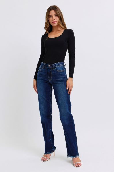 4975 Judy Blue Mid-Rise Dark Wash Straight Leg $69.99 | Sweet